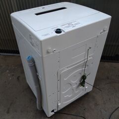 ¥6000/06-09/IRISOHYAMA アイリスオーヤマ 5.0kg 上開き 全自動洗濯機 JAW-T504 ホワイト 2024年製 清掃済み 通電確認済みの画像