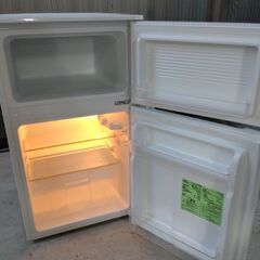 ¥6000/09/Confee コンフィー 90L 2ドア 右開き 直冷式 耐熱トップ ノンフロン冷凍冷蔵庫 RCT90WH/E ホワイト 2024年製 清掃済み 通電確認済みの画像