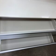 【ジャングルジャングルサカイ石津店】NITORI ニトリ レンジ台 キッチンボード ホワイト 幅120cm クリーニング済み 堺市 西区 堺区 石津の画像