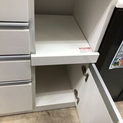 【ジャングルジャングルサカイ石津店】NITORI ニトリ レンジ台 キッチンボード ホワイト 幅120cm クリーニング済み 堺市 西区 堺区 石津の画像