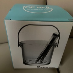 アデリア(ADERIA) ストレートアイスペール クリア 925ml トング付の画像