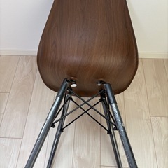 【引っ越し断捨離】美品 ウッド調 イームズ風 シェルチェアの画像