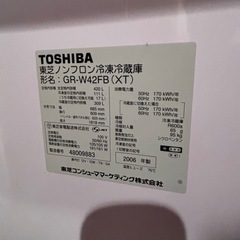 東芝 6ドア冷蔵庫 GR-W42FB (XT) 420Lの画像