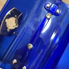 フルラ キャンディバッグ ハンドバッグ ショルダーバッグ ビニールPVC ブルーの画像
