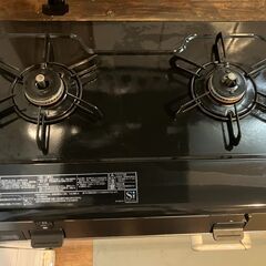 ノーリツ テーブルコンロ プロパンガス用 NLC2296QBAL ホーロートップ グリルなし 標準サイズ59cmタイプ(左高火力) チャコールの画像