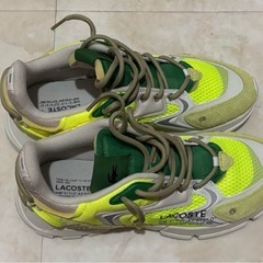 【新品未使用】LACOSTE L003 NEO スニーカー グリーン/イエロー 28cmの画像