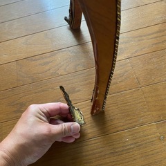 西洋アンティーク　木製サイドテーブルの画像