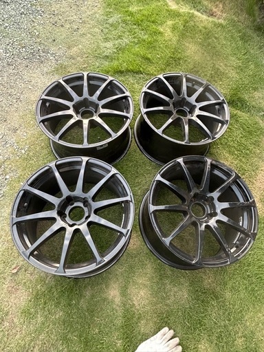 18インチ 9.5J+28 OFF BEAT Phantom 社 外アルミホイール STW-244 5穴 PCD114.3 4本セット