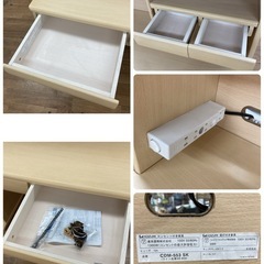 ジモティー限定価格！S173 ⭐ KOIZUMI コイズミ 学習机+キャビネットセット CDM-553 USED の画像