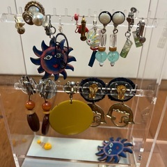 イヤリングとアクセサリーケースの画像