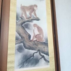 さるの掛け軸の画像
