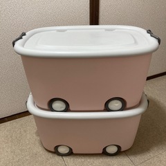 おもちゃ収納　コロつき収納箱の画像