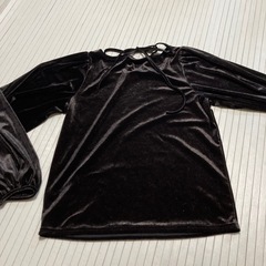 美品　GRL レディース　トップス　フリーサイズ　ベロア生地の画像