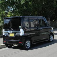 車検Ｒ９年１月　タントカスタム　新規格600系　ピラーレス　パワスラ　スマートアシストブレーキ　広い　綺麗　走行小　地デジTVの画像