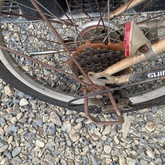 レトロ折り畳み🚲ジャンク品の画像