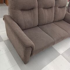 ★リユースのサカイ千葉中央店★  ３人掛けソファ ブラウン H85×D96×W190 クリーニング済み TC4779の画像