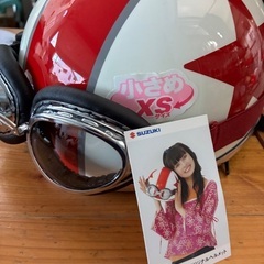 ゴーグル付き半ヘルメットの画像