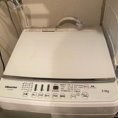 (値下げ交渉OK)Hisense洗濯機の画像