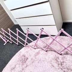 伸縮フェンス　23~150cm ピンクの画像