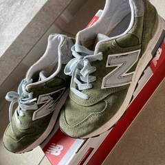 ニューバランス　M１４００シリーズ　スエードレザースニーカー　マウンテングリーン
の画像