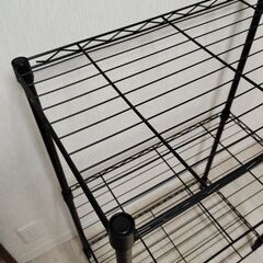 スチールラック ブラックの画像