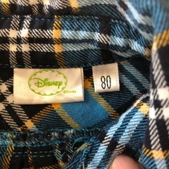 ディズニー ミッキー ワッペン シャツ 80の画像
