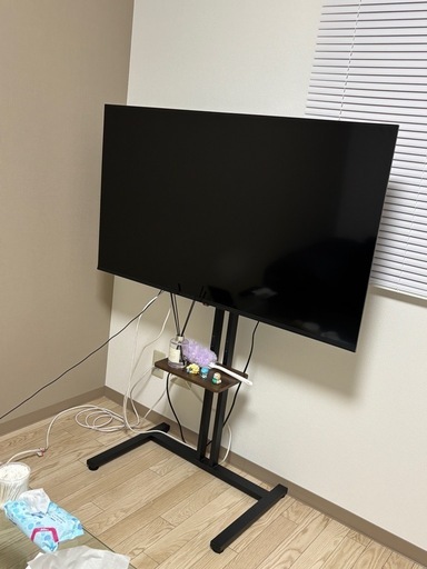 【決まりました】本日または明日の夜20時以降取りに来られる方限定で値下げ中/50インチテレビ/Fire TVとテレビスタンド付