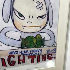 奈良美智 版画 【Fighting】の画像