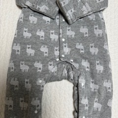 防寒用　モコモコ長袖カバーオールの画像