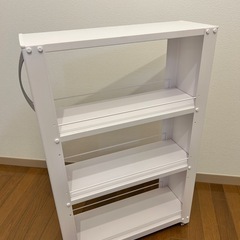 ホワイト キッチンストッカーの画像