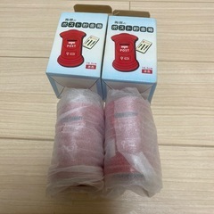 陶器のポスト貯金箱　2個セットの画像
