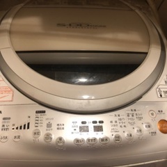 (引取は10/25〜10/28限定) TOSHIBAの洗濯機とラックセットの画像