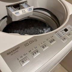 【SHARP】洗濯機　10kg 10/3-5 引き取り希望の画像