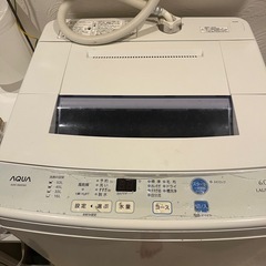 洗濯機　アクアの画像