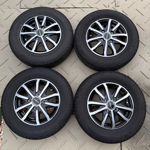 145/80R12  2025年購入 アルミ付き 4本セット