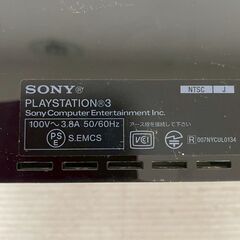 SONY PlayStation3 本体のみ ジャンク CECHB00 初期型 通電確認済 プレステ3 ブラック ゲーム機 プレイステーション Y2261の画像
