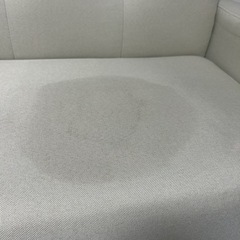 【シミあり】布製　2人掛けソファ　コンパクトの画像