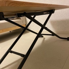 昇降センターテーブル(オーク) 幅110×奥行55の画像