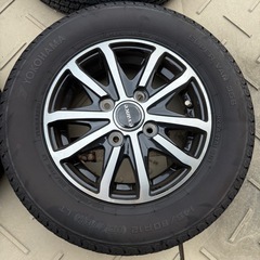 145/80R12  2025年購入 アルミ付き 4本セットの画像