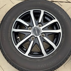145/80R12  2025年購入 アルミ付き 4本セットの画像