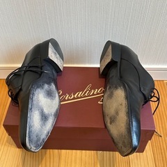 ボルサリーノ　革靴　黒　メンズの画像