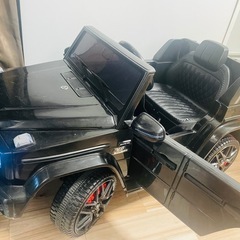 子供用 電動乗用カー ブラック リモコン付きの画像