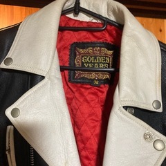 GOLDEN YEARS ライダースジャケット 32サイズの画像