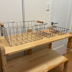 取引中！　カゴ３点の画像