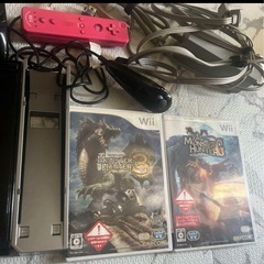 Wii本体とゲームソフト、周辺機器が揃ったセット。の画像