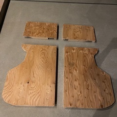 アルファード20系後部　荷台床フロア木製DIYの画像