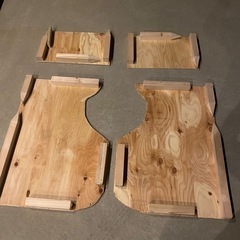 アルファード20系後部　荷台床フロア木製DIYの画像