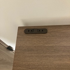 タンスのゲン　パソコンデスク　2口コンセント付き　東京多摩地区引き取り限定の画像