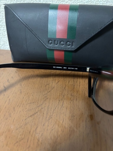 美品/GUCCI グッチ　メガネ　インターロッキング　シェリーライン　度なし