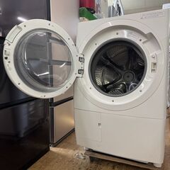 地域限定送料無料　美品【 HITACHI 】日立 洗濯12.0㎏/乾燥6.0㎏ ドラム式洗濯乾燥機 最上級モデル ワイドカラー液晶タッチパネル 自動投入 BD-STX120HLの画像